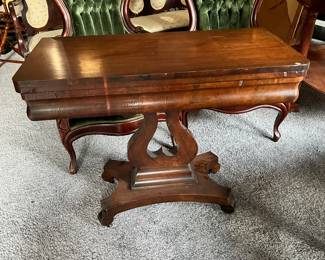Empire Period Flip Top Game Table