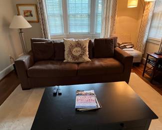 Crate and Barrel Couch, coffee table