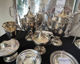 Shreve Sterling Silver 5 Piece Tea Service
