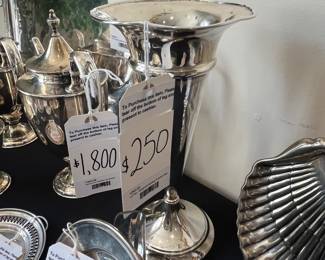 Sterling Silver Trumpet Vase