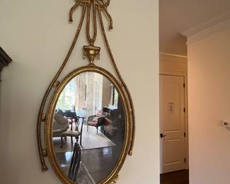One of a pair, stunning Adams Gilt Mirrors