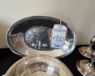 Massive Mexican Sterling Silver Bread Tray