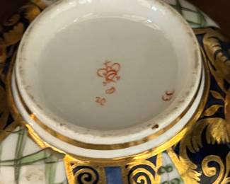 Early Red Crown Mark for Derby Porcelain