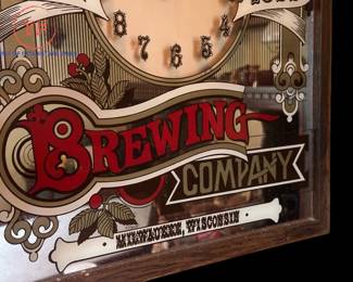 Vintage MILLER Brewing Co Mirrored Wall Clock