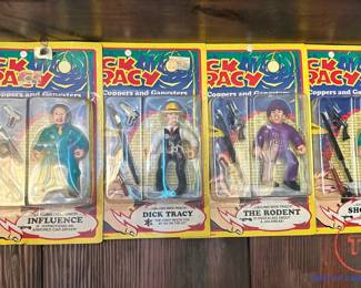 LOT - 14 1990 DICK TRACY Action Figures in Original Packages