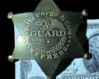 SET - Antique WELLS FARGO Express Badges