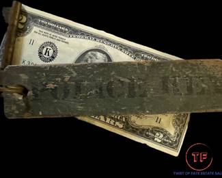 Antique POLICE KEY (Key Fob) with Keys