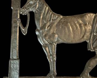 1930's ROBERT EMIG Equestrian Care FARRIER Horse Shoeing Cast Iron Wall Panel