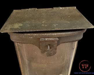1930's Glass Embossed Mailbox