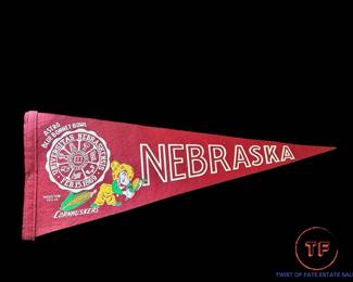 1976 NEBRASKA CORNHUSKERS Pennant ASTRO BLUE BONNET BOWL