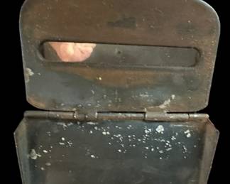 1930's Glass Embossed Mailbox