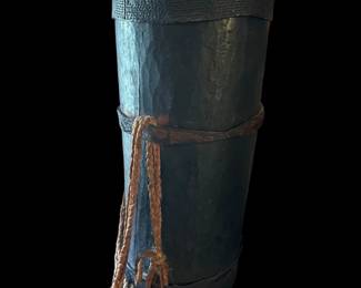 Vintage Handmade African Wood Drum