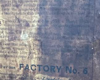 Antique Early 1900's LARKIN CO Arts and Crafts Shoeshine Box Stool