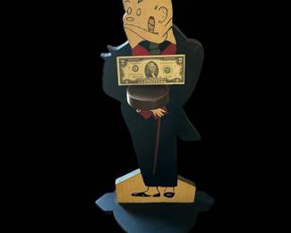 1930's Art Deco Mr. Jiggs Hotel Butler with Tip/Smoking Tray