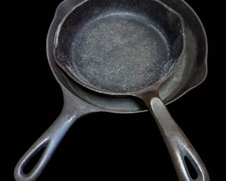 WAGNER Cast Iron Skillets (8" and 10")