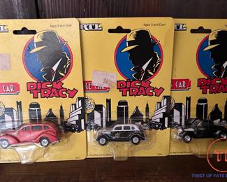 LOT - Dick Tracy 1990 ERTL Die Cast Cars in Original Packaging