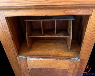 Antique Architectural Salvage Built-In Wall Cabinet