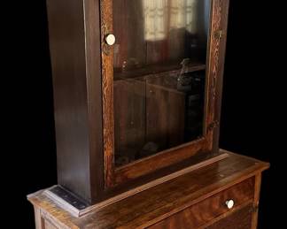 Antique Handmade Display Cabinet / Chest