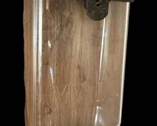 1930's Glass Embossed Mailbox