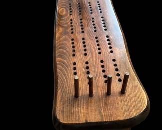 Vintage CORNWALL PRODUCTS Cribbage Game Table Bench / Coffee Table