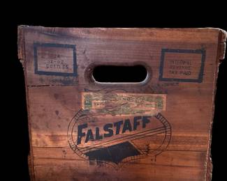 Vintage FALSTAFF Wood Beer Crate