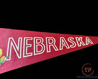 1976 NEBRASKA CORNHUSKERS Pennant ASTRO BLUE BONNET BOWL