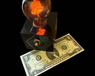 Vintage Aerolux Light 1970's NEBRASKA CORNHUSKERS 70 - 71 Championship Display