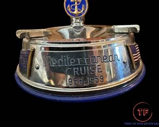 U.S. NAVY Lighter and Ashtray "Mediterranean Cruise 1958-1959"