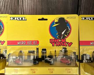 LOT - Dick Tracy 1990 ERTL MICRO SIZE Die Cast Cars in Original Packaging