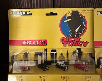 LOT - Dick Tracy 1990 ERTL MICRO SIZE Die Cast Cars in Original Packaging