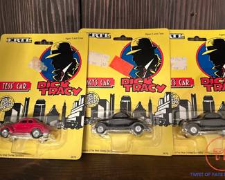 LOT - Dick Tracy 1990 ERTL Die Cast Cars in Original Packaging