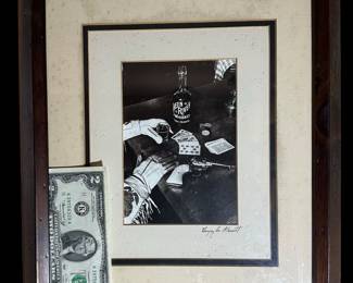 Original Signed Photo "High Stakes at the Buckhorn" by GREGG LEE ALBRACHT