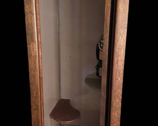 Vintage 1950's Wood Telephone Booth WESTERN ELECTRIC with 3 Slot Payphone