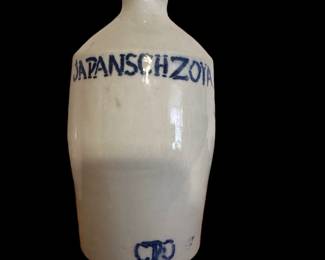 1830's Japanese Soya Soy Porcelain Bottle 