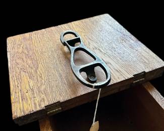 Antique Early 1900's LARKIN CO Arts and Crafts Shoeshine Box Stool