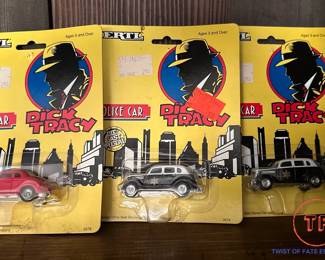 LOT - Dick Tracy 1990 ERTL Die Cast Cars in Original Packaging