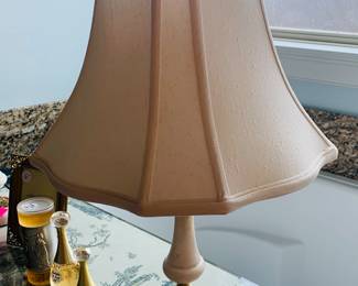 Pair of marble based lamps