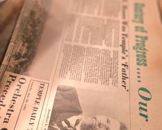 Several old newspapers