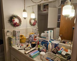 A view into the bathroom