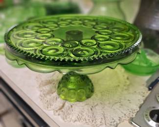 Beautiful green cake stand