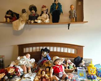 Old Dolls, some Porcelain