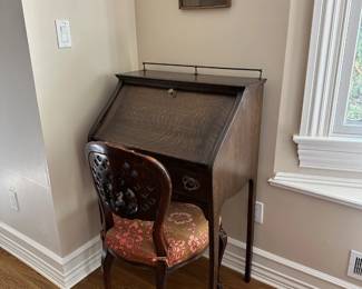 Antique Secretary, Chair