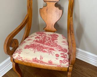 Pair of Chairs w/Scroll Arms