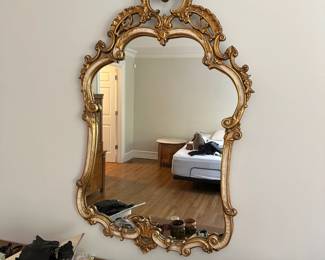 Ornate Gold Gilt Mirror