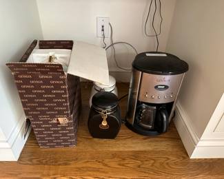 Gevalia Coffee Pot & Canisters 