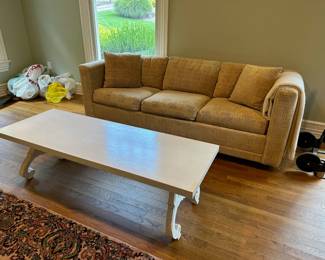 Mid Century Sofa Bed, Coffee Table