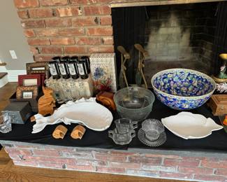 Frames, Fish Platter, Oriental Bowl, Rosenthal Bowl, Heisey