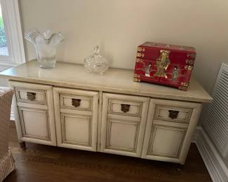 Cabinet / Server, Red Lacquer Jewelry Box