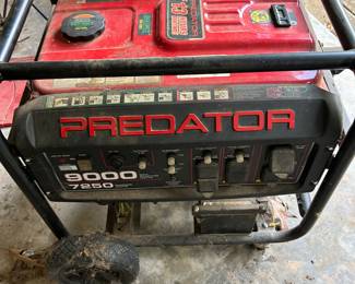 Predator generator works perfectly . Located at the house . 