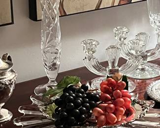 Crystal Serveware Mid Century